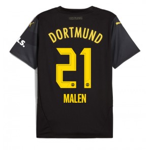 Borussia Dortmund Donyell Malen #21 Bortatröja 2024-25 Kortärmad